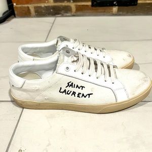 White YSL sneaker
